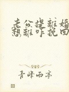 老公提离婚我不想离咋挽回封面