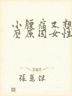 小腹痛又想吐什么原因女性