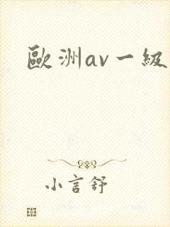 欧洲av一级封面