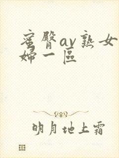 蜜臀av熟女少妇一区