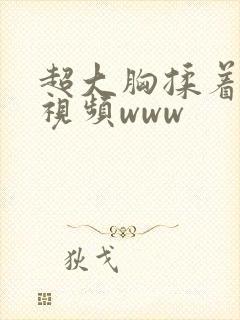 超大胸揉着好爽视频www