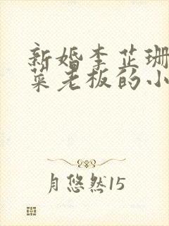 新婚李芷珊和卖菜老板的小说封面