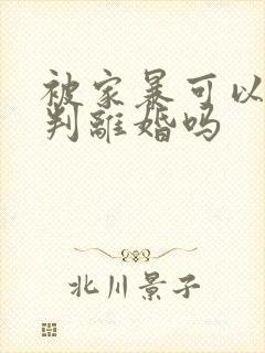 被家暴可以直接判离婚吗