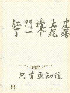 肛门边上皮下长了一个疙瘩硬硬的疼