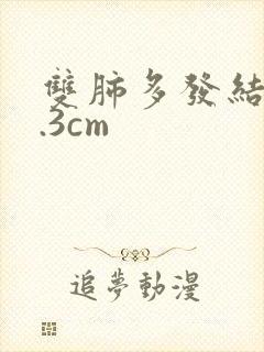 双肺多发结节0.3cm封面