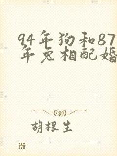 94年狗和87年兔相配婚姻如何