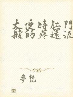 大便时肛门撕裂般的疼还流血