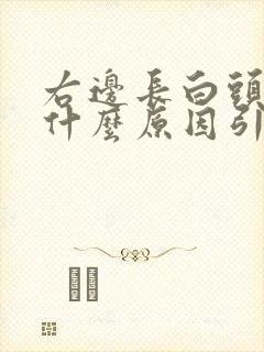 右边长白头发是什么原因引起的