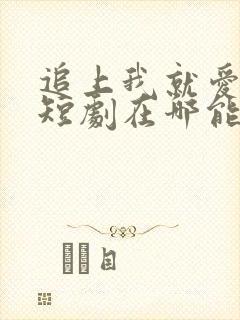 追上我就爱上你短剧在哪能看