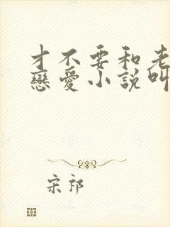 才不要和老板谈恋爱小说叫什么