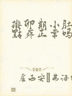 排卵期小肚子有点疼正常吗封面