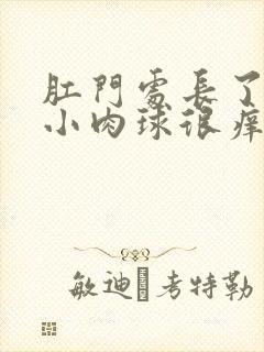 肛门处长了一个小肉球很痒很疼