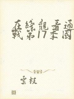 在线观看通灵之战第17季国语版