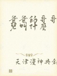 爸爸的哥哥的女儿叫什么