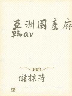 亚洲国产麻豆日韩av封面