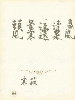 头晕流清鼻涕是风寒还是风热封面