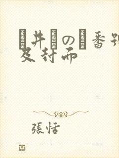辻井ほのか番号及封面封面
