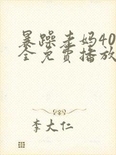 暴躁老妈40集全免费播放电视剧