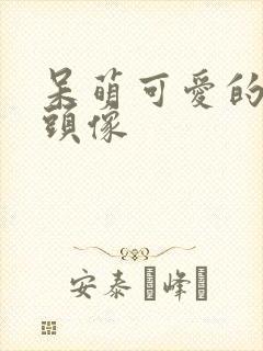 呆萌可爱的微信头像