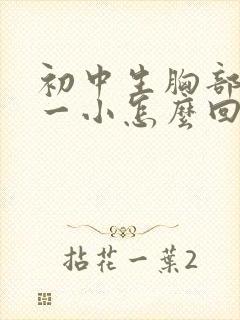 初中生胸部一大一小怎么回事