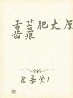 舌苔肥大厚白有齿痕