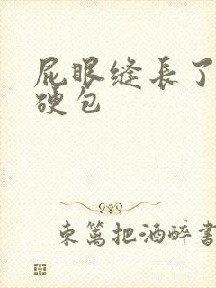 屁眼缝长了一个硬包封面