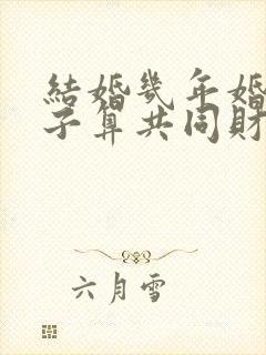 结婚几年婚前房子算共同财产封面