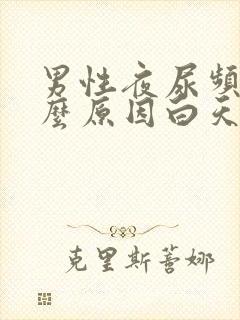 男性夜尿频多什么原因白天正常