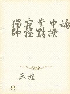 独宠掌中娇,少帅轻点撩