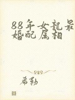88年女龙最佳婚配属相封面