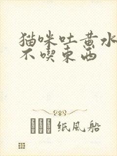 猫咪吐黄水拉稀不吃东西