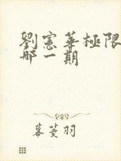 刘宪华极限挑战哪一期