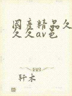 国产精品久久久久久av色