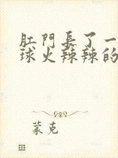 肛门长了一个肉球火辣辣的疼