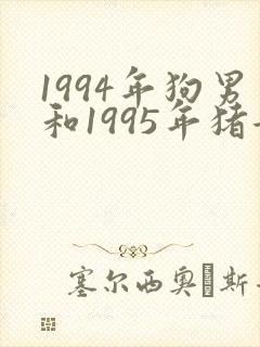 1994年狗男和1995年猪女婚配封面