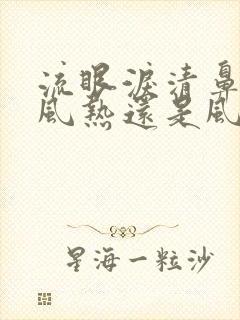 流眼泪清鼻涕是风热还是风寒