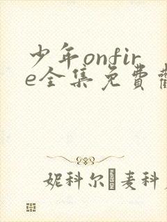 少年onfire全集免费观看