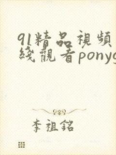 91精品视频在线观看ponyg