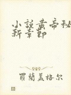 小说黄帝秘藏最新章节