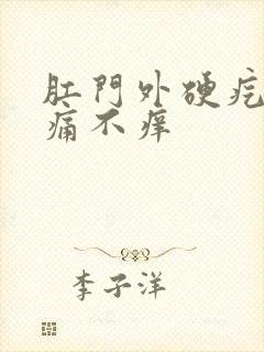 肛门外硬疙瘩不痛不痒