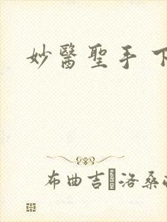 妙医圣手 下载封面