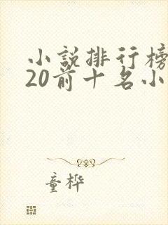 小说排行榜2020前十名小说排行榜