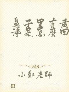 鼻子里有黄色鼻涕是怎么回事封面