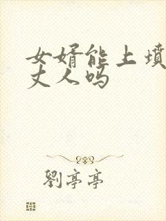 女婿能上坟给老丈人吗