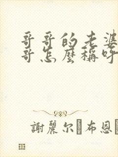 哥哥的老婆的哥哥怎么称呼