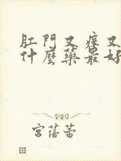 肛门又痒又疼擦什么药最好