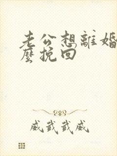 老公想离婚我怎么挽回