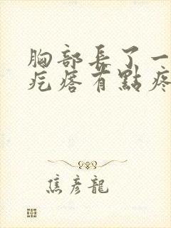 胸部长了一个硬疙瘩有点疼封面