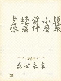 月经前小腹下坠胀痛什么原因