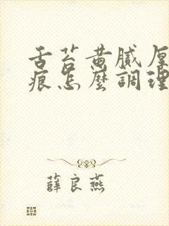 舌苔黄腻厚有齿痕怎么调理